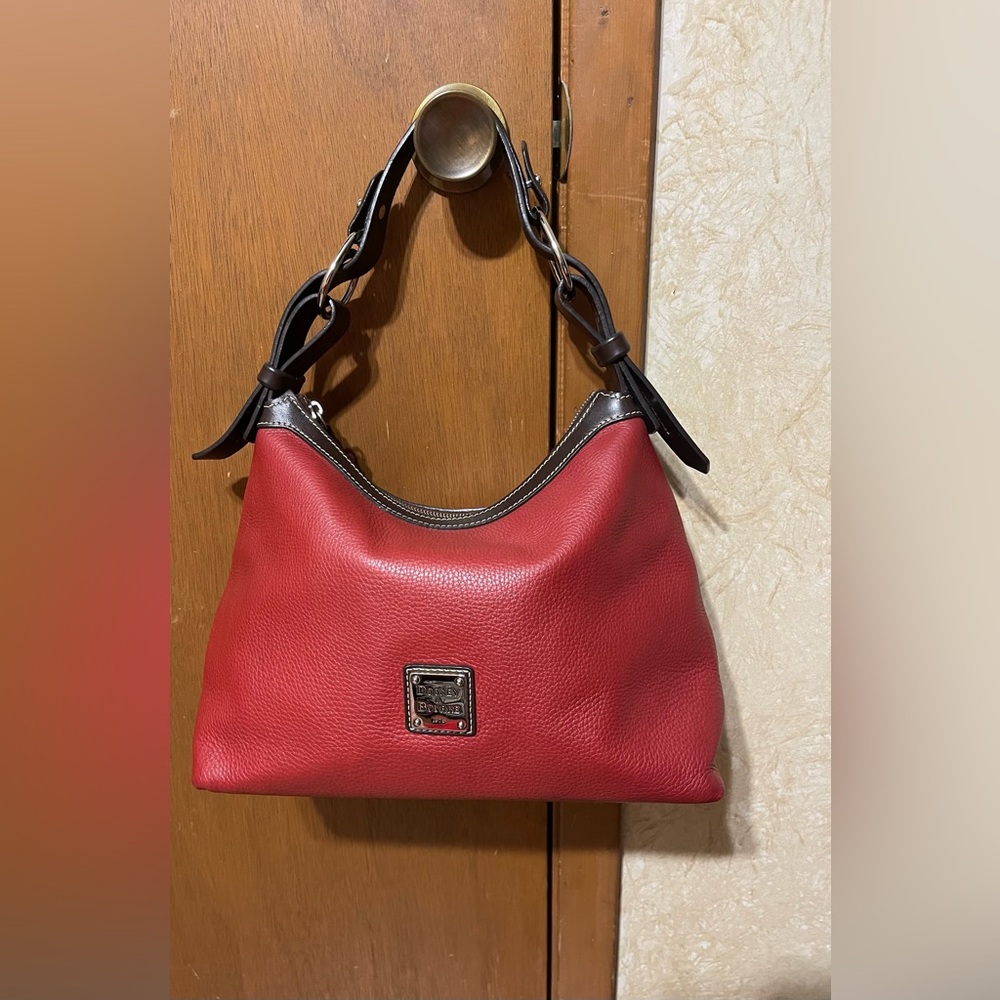 Dooney & Bourke Red and Brown Shoulder Bag